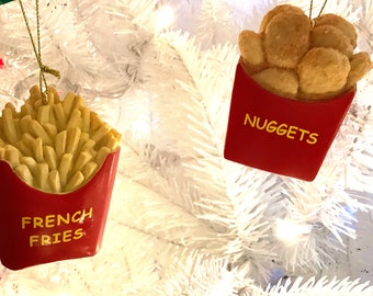 Nugget and French Fry Ornament