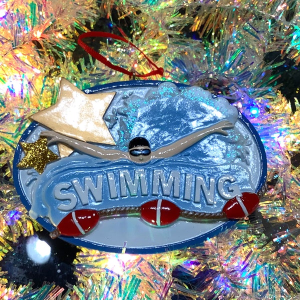 Swimming Personalization Ornament