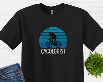 Camiseta de bicicleta cicólogo, camisa de ciclismo, sudadera con capucha de ciclismo Pun Biking, sudadera de ciclismo, camisa unisex de bicicleta, regalo de ciclista, camiseta de ciclismo