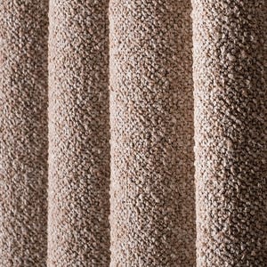 Luxury White Curtains for Living Room & Bedroom, Custom Minimalist Pattern Curtains Panel, Modern Brown Damask Drape Curtains,