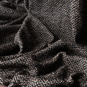Luxury Gold Glitter Black Knitted Background Curtains, Custom Size High Quality Knitted Art Deco Fabric, Curtains for Living Room & Bedroom