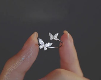 Damen-Haarspange Mit Schmetterling – Silberfarbene Vintage-Haarspange, 9 Cm, Perfekt Als Geschenk