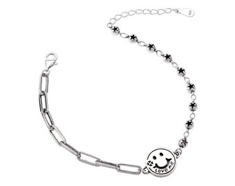 Women's bracelet Love me sterling silver 925 silent girl bracelet love
