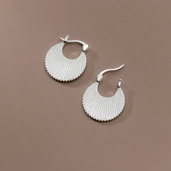 Small hoop earrings sterling silver 925 earrings … - image 1