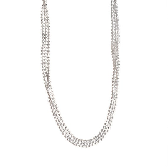 Doppel Drei Halskette Sterling Silber 925 Damen K… - image 6