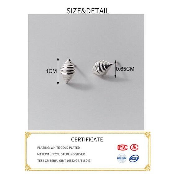 Stud earrings Munschel sterling silver 925 zircon… - image 2