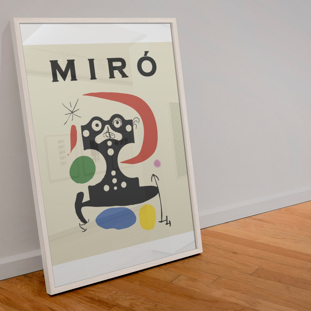 Joan Miro Monument, John Miro Poster, Modern Art Prints, Exhibition ...