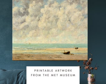 The Calm Sea, Printable Artwork from MET Museum, Vintage Prints, Digital Download, Modern Wall Art Decor