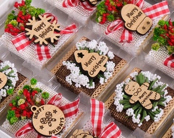Custom Christmas Chocolates Favor for Family & Friend, Christmas Gifts, Happy Holiday Gift for Company, Noel Gift, Xmas, Wedding Favors