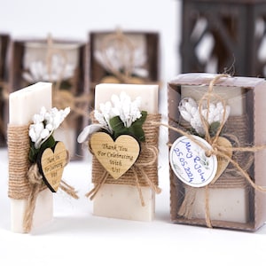Wedding Favors for Guests Jasmine Scented Soap, Handmade Soap Favor, Bridal Shower Gift, Wedding Soap Gift for Guest, Baby Shower Gift Guest