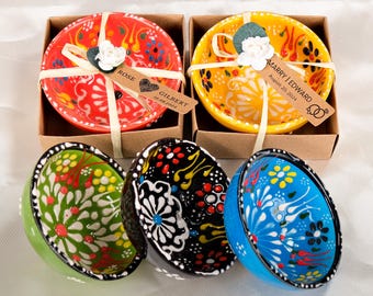 Türkische Keramikschalen, Hochzeitsbevorzugungen, dekorative Schüsselbevorzugungen, türkische Cini-Schüssel, Brautpartygeschenke, Verlobungsgeschenke, Hochzeitsgastgeschenke