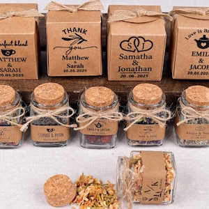 Wedding Favors, Loose Leaf Tea, Wedding Guest Gifts, Herbal Tea, Bridal Shower Favors, Engagement Party, Tea Party Favor, Wedding Tea Favors