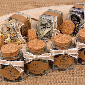 Wedding Tea Favors, Loose Leaf Tea, Wedding Favors for Guests, Tea Party, Wedding Gifts, Bridal Shower Favors, Herbal Tea, Engagement Party