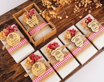 Handmade Baby Shower Scented Soap Favors,  Personalized Baptism Soap Favors for Guests, 1st Communion Favors, Custom Soap Favors for Guests