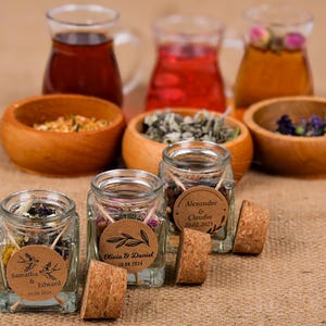 Loose Leaf Tea, Wedding Tea Favors, Wedding Favors, Herbal Tea, Tea Party, Engagement Party, Bridal Shower, Wedding Guest Gifts, Loose Tea