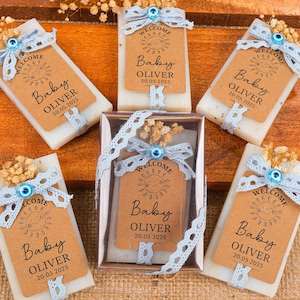 Baby Shower Soap Favors for Guests, Handmade Scented Soaps, Personalized Baby Shower Favors, Birthday Baptism, Soap Baby Shower Party Favors