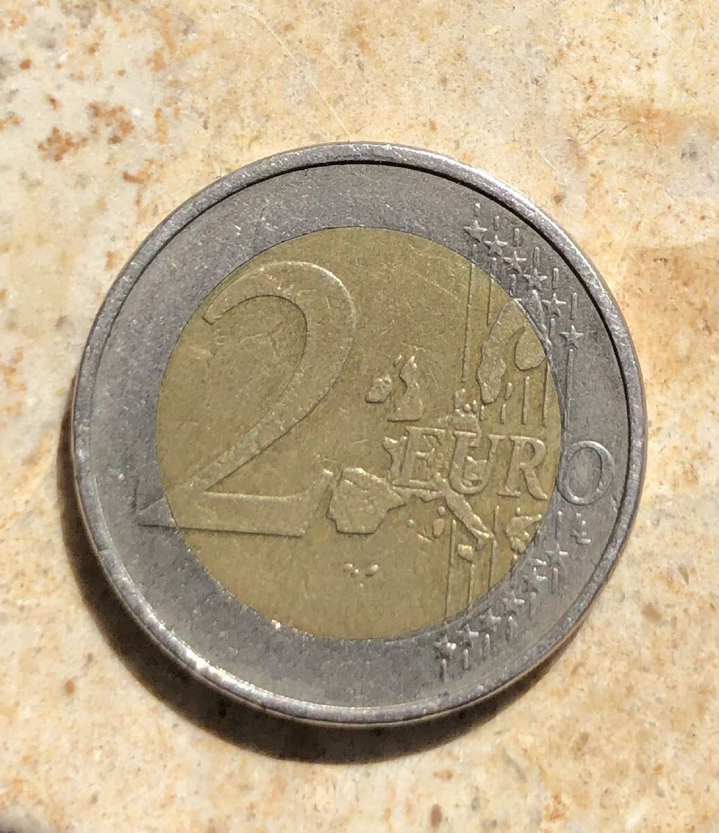 Pèce de 2 euros Allemagne 2002 D faute d'mpresson - Etsy France