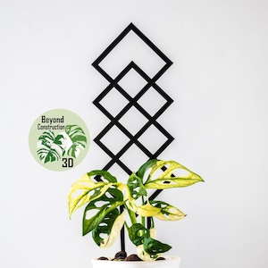 UK Plant Trellis | Small Rhombuses | Plant Support | 3d Printed | Climbers | Plant Accessories | Monstera Philodendron Hoya Pothos Anthurium