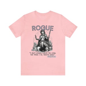 DND Dungeons & Dragons | Halb-Elfe Schurke | Keine Regeln | Unisex Jersey Kurzarm T-Shirt