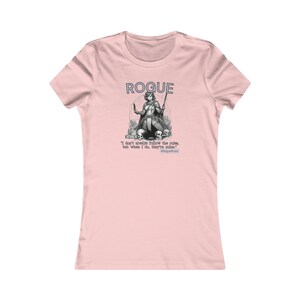 DND Dungeons & Dragons | Halb-Elf Schurke | Keine Regeln | Frauen Lieblings-T-Shirt