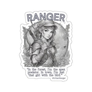 DND Dungeons & Dragons Ranger clase personaje vinilo Kiss-Cut pegatinas