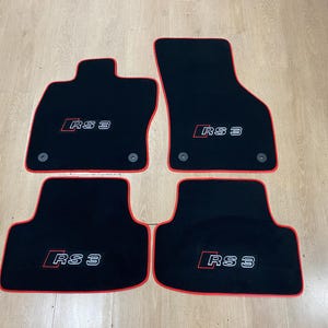 Luxury Floor Car Mats for Audi RS3 2021-2024 8Y , Set of 4 , Made to Order