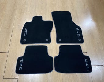Luxury Floor Car Mats For Volkswagen Golf 8 GTD 2021-2025 , Set of 4 , Made to Order
