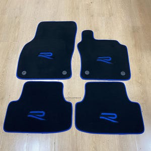 Luxury Floor Car Mats for Volkswagen Golf 8 R 2021 - 2025 RHD , Set of 4 , Made to Order
