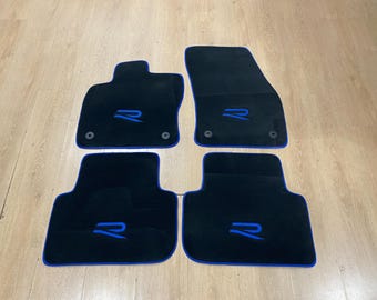 Luxury Floor Car Mats For Volkswagen Tiguan R 2017-2023 , Set of 4 , Made to Order