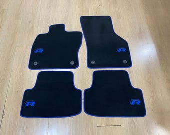 Luxury Floor Car Mats For Volkswagen Golf 7 R 2013-2020 , Set of 4 , Made to Order