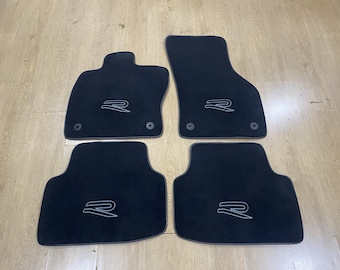 Luxury Floor Car Mats for Volkswagen Golf 8 R TSI 2021 - 2025 , Set of 4 , Made to Order