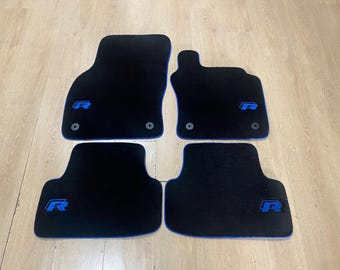 Luxury Floor Car Mats For Volkswagen Golf 7 R 2013-2020 , Set of 4 , Made to Order