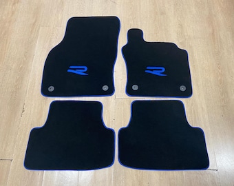 Luxury Floor Car Mats for Volkswagen Golf 8 R 2021 - 2024 RHD , Set of 4 , Made to Order