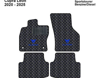 Luxury Leather Car Mats for Cupra Leon 2020 - 2025 Benzine/Diesel  , Set of 4 , Made to Order