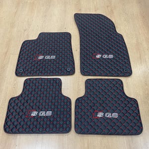 Luxury Leather Car Mats for Audi SQ8 2018-2024 , Set of 4 , Made to Order
