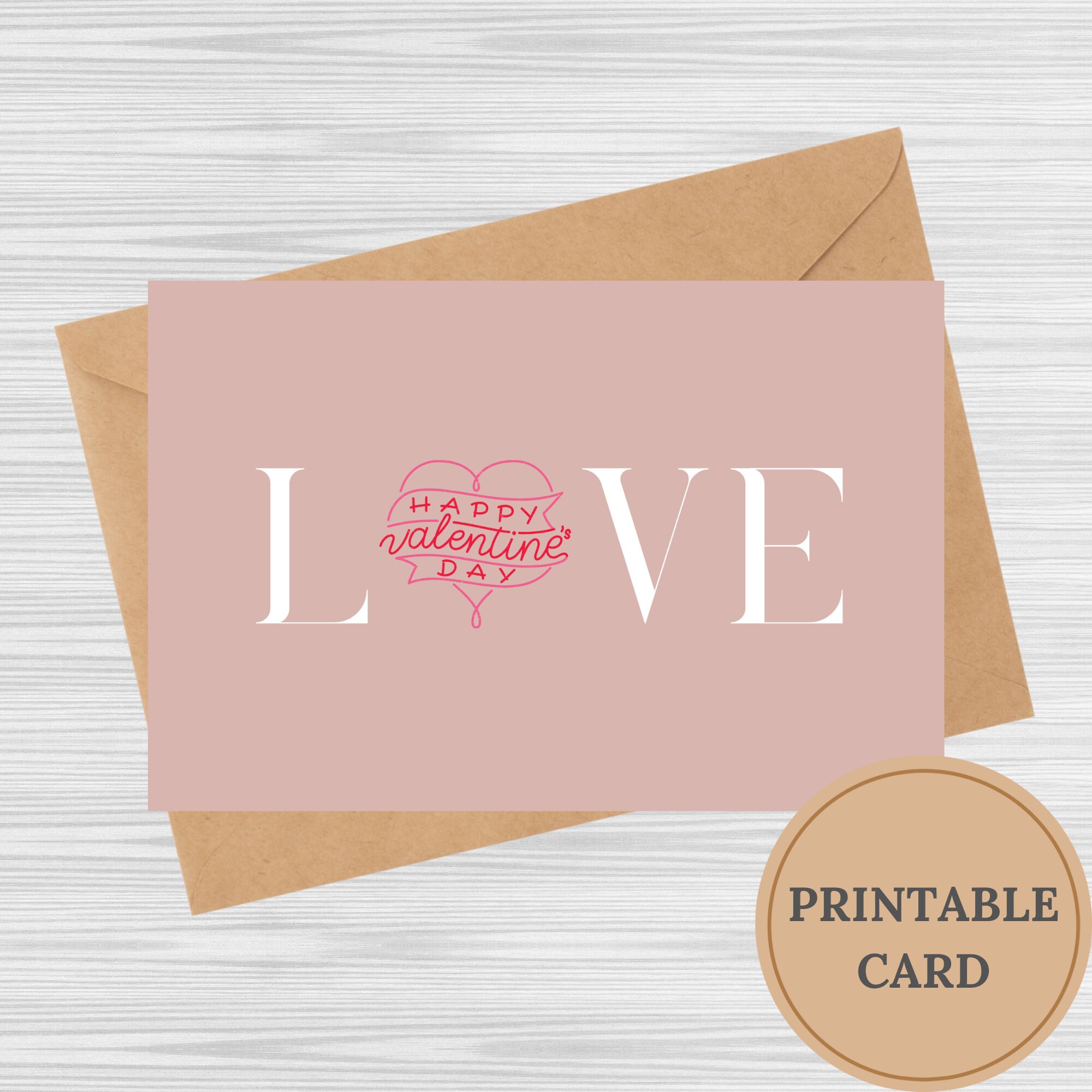 Printable Valentine's Day Card. Love Printable Valentine's Day Card ...