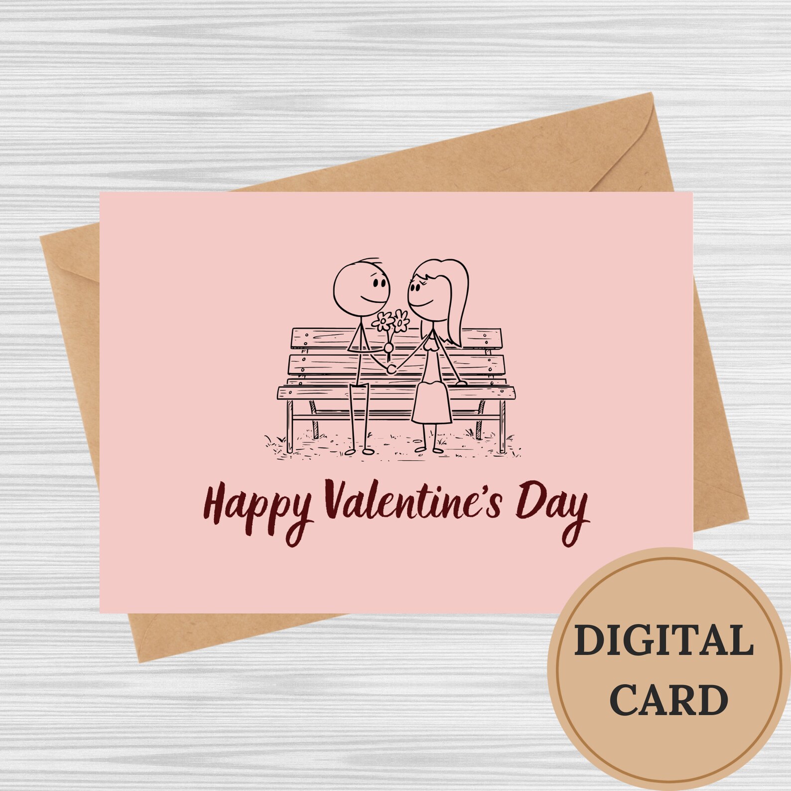 Printable Valentine's Day Card. Love Printable Valentine's Day Card ...
