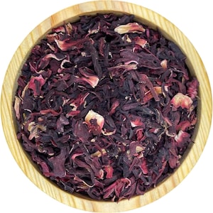 Flores de hibisco secas – Té de flor de Jamaica cortado y tamizado