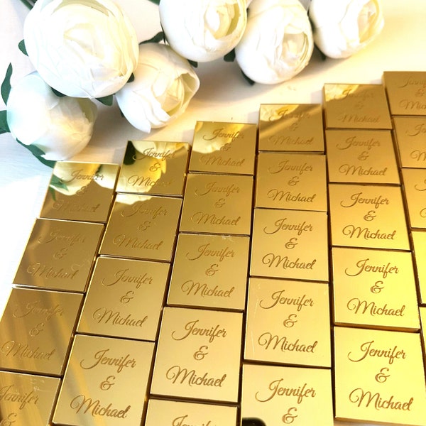 50 chocolate favors, plexiglass chocolate, custom wedding chocolate favors, custom engagement chocolate favors, wedding chocolate gifts