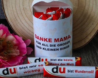 Duplobox Mama, Muttertag, Muttertagsgeschenk, Geschenk Mama, Liebe Mama, Danke Mama, Dankegeschenk, Duplo Schokolade