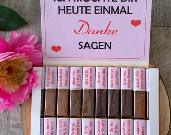Download PDF, Merci Chocolate Bar Gift, Mother's Day, Gift for Mom, Thank You Mom, Love You, Mother's Day Gift, Merci Gift, Christmas