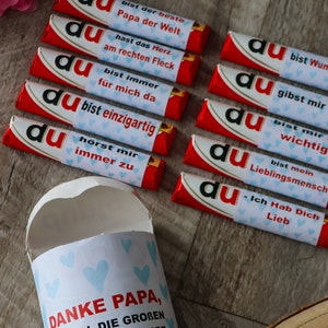 Duplobox Papa, Vatertag, Vatertagsgeschenk, Geschenk Papa, Lieber Papa, Danke Papa, Männertag, Dankegeschenk, Duplo Schokolade Bild 2