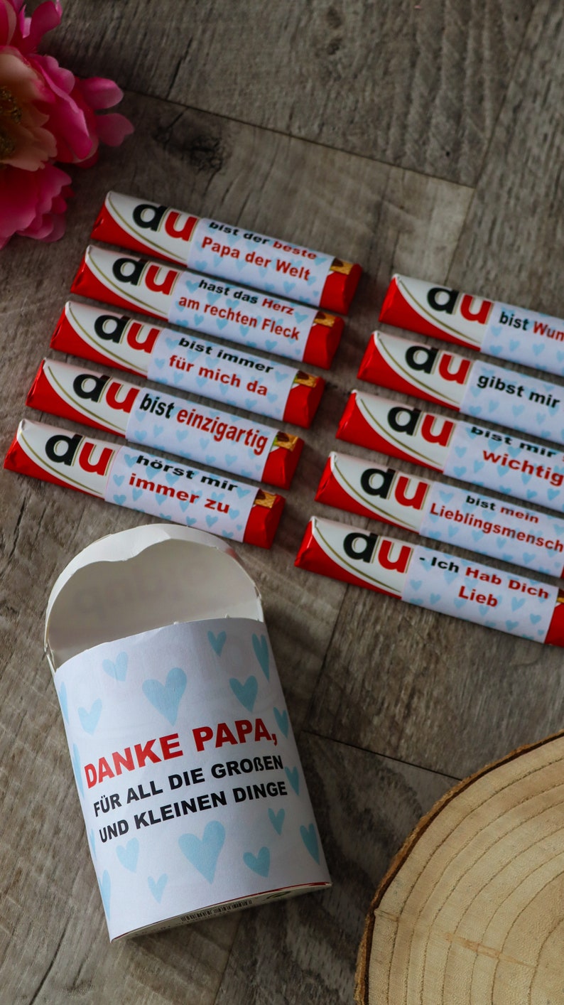 Duplobox Papa, Vatertag, Vatertagsgeschenk, Geschenk Papa, Lieber Papa, Danke Papa, Männertag, Dankegeschenk, Duplo Schokolade Bild 2