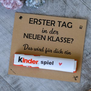 Druckvorlage, Karte, Motivation, neue Klasse, Kind, Geschenkidee, Mutmachkarte, Schokolade, Glück, Kinderspiel, schaffst du, download, pdf