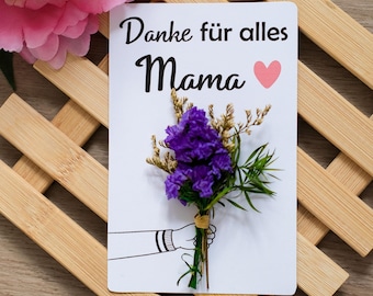 Thank you card for everything, Mom, card for Mom, thank you Mom, thank you card, dear Mom, greeting card for Mom, Mother's Day gift, gift for Mom, love