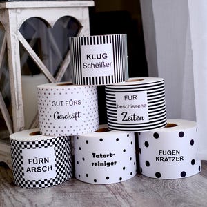 Klopapierbanderole, Deko, Badezimmer, Ersatzrollenaufbewahrung, lustiges Geschenk, witzig, Geschenk für Freunde, Familie, Toilettenpapier