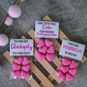 1 message d'amour, amour, cadeau pour la Saint-Valentin, la fête des femmes, la fête des mères pour petit ami/petite amie/maman/grand-mère/sœur, oursons en gélatine à la cerise, cœurs