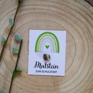Courage stone for the start of school, school enrollment, gift for the start of school, lucky charm school, filling school cone, school child, encourager, lucky stone