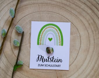 Courage stone for the start of school, school enrollment, gift for the start of school, lucky charm school, filling school cone, school child, encourager, lucky stone