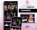 Acuity Scheduling Template: DIY Canva - Hair, Lash, Nail, Makeup Website Banners (Digital Download)